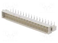 Connector: DIN 41612; socket; male; PIN: 32; angled 90°; 6A; THT; a+c HARTING