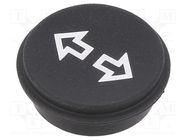 Button; round; Ø21mm; black; 09 