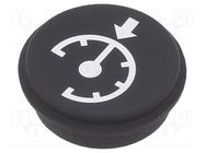 Button; round; Ø21mm; black; 09 