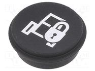 Button; round; Ø21mm; black; 09 EAO