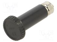 Adapter; cylindrical fuses; 10A; black; 500VAC; UL94V-0; -40÷85°C SCHURTER