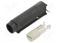 Fuse holder; cylindrical fuses; 10A; THT; black; 250VAC; UL94V-0 SCHURTER