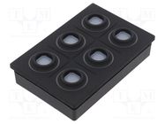 Keypad: plastic; LED; Rcont max: 10000mΩ; 6.5N; -40÷85°C; 09 EAO