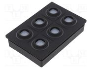 Keypad: plastic; LED; Rcont max: 10000mΩ; 6.5N; -40÷85°C; 09 EAO