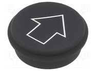 Button; round; Ø21mm; black; 09 