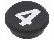 Button; round; Ø21mm; black; 09 