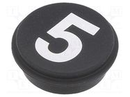 Button; round; Ø21mm; black; 09 