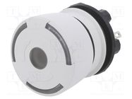 Switch: emergency stop; 22mm; Stabl.pos: 2; NC x2; light grey; LED 