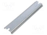 DIN rail; steel; zinc; L: 166mm; W: 35mm FIBOX