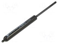 Gas spring; Thread: M6; L: 195mm; Øout: 15mm; Piston diam: 6mm; 150N PNEUMAT