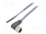 Connection lead; PIN: 4; angled; 5m; M12; 250VAC; 4A; Cores: 4; CONE CARLO GAVAZZI