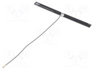 Antenna; 2G,3G,4G,GSM,LTE; 1.2dBi,4dBi,5.6dBi; for ribbon cable 2J Antennas