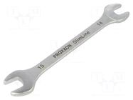 Wrench; spanner; 14mm,15mm; Chrom-vanadium steel; SlimLine PROXXON