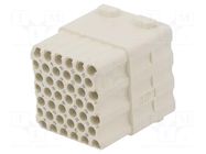 Connector: HDC; module; female; 10A; 150V; Han-Modular®; PIN: 42 HARTING