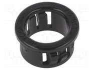 Grommet; Ømount.hole: 15.9mm; Øhole: 12.7mm; polyamide; black 