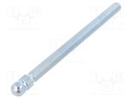 Pin; M12; steel; Ø: 15mm; Plating: zinc; Thread len: 150mm FATH