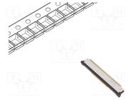 Connector: FFC/FPC; vertical; PIN: 22; ZIF; SMT; 125V; 1A; gold flash GCT