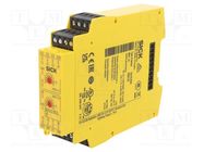 Module: safety relay; for DIN rail mounting; -25÷55°C; IP20,IP40 SICK