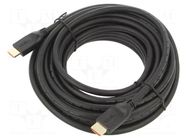 Cable; HDMI plug,both sides; PVC; 10m; black; HDMI 2.0; black VCOM