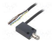 Limit switch; pusher with parallel roller; NO + NC; cables; 2m PIZZATO ELETTRICA