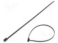 Cable tie; double; L: 305mm; W: 4.7mm; polyamide; 180N; black; T50IDH HELLERMANNTYTON