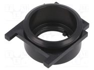 Button holder; 22mm; 61; Ø22.3mm; Face dim: Ø25mm; Body: black EAO