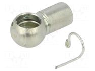 Mounting element for gas spring; zinc plated steel; 10mm PNEUMAT