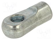 Mounting element for gas spring; Mat: zamak; 8.2mm; Thread: M8 PNEUMAT