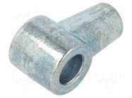 Mounting element for gas spring; zamak; 10.1mm; Thread: M8 PNEUMAT