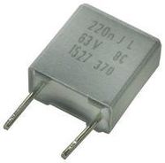 CAPACITOR POLYESTER FILM 0.22UF, 63V, 5%, RADIAL