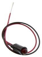 LED PANEL INDICATOR, 6.35MM, RED, 12VDC