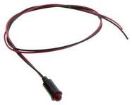 LED PANEL INDICATOR, 6.35MM, RED, 12VDC