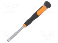 Screwdriver; 6-angles socket; precision; 60mm; Socket: HEX 4mm BETA