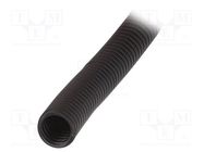 Protective tube; Size: 42; polypropylene; black; -20÷90°C; IP66 HELLERMANNTYTON