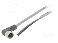 Cable: for sensors/automation; PIN: 4; angled; 2m; M12; 250VAC; 4A CARLO GAVAZZI