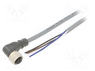 Connection lead; PIN: 4; angled; 5m; M12; 250VAC; 4A; Cores: 4; CONE CARLO GAVAZZI