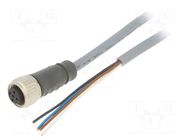 Cable: for sensors/automation; PIN: 4; straight; 2m; M12; 250VAC; 4A CARLO GAVAZZI