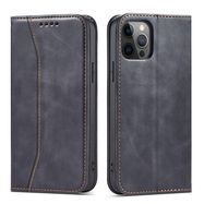 Magnet Fancy Case Case for iPhone 12 Pro Max Pouch Wallet Card Holder Black, Hurtel