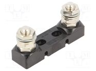 Fuse holder; 425A; M4 screw; Leads: solder lugs M10; 80V 