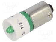 LED lamp; green; BA9S,T10; 24VDC; 24VAC; -20÷60°C; Mat: plastic CML INNOVATIVE TECHNOLOGIES