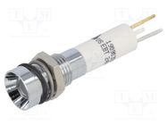 Indicator: LED; recessed; white; 24VDC; 24VAC; Ø8mm; IP67; ØLED: 5mm CML INNOVATIVE TECHNOLOGIES