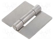 Hinge; Width: 50mm; stainless steel; H: 50mm ELESA+GANTER