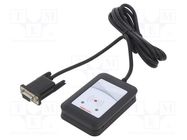 RFID reader; 5V; RS232; Range: 100mm; 88x65x18mm; 140mA; ABS; black ELATEC