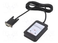 RFID reader; 4.3÷5.5V; RS232; antenna; Range: 100mm; 88x56x18.5mm ELATEC