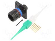 Connector: military; socket; male; PIN: 6; straight; crimped; 5A AMPHENOL AIR