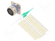 Connector: military; socket; female; PIN: 37; straight; crimped AMPHENOL AIR