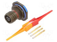 Connector: military; socket; female; PIN: 3; straight; crimped; 7.5A AMPHENOL AIR