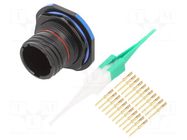 Connector: military; socket; male; PIN: 22; straight; crimped; 5A AMPHENOL AIR