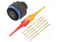 Connector: military; plug; female; PIN: 10; straight; crimped; 7.5A AMPHENOL AIR