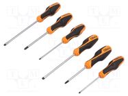 Kit: screwdrivers; Phillips,slot; BETAGRIP; 6pcs. BETA